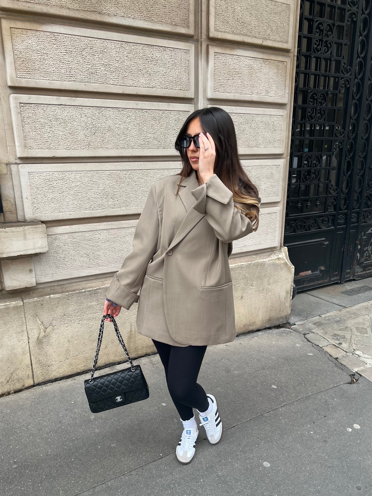 Blazer croisé mocha