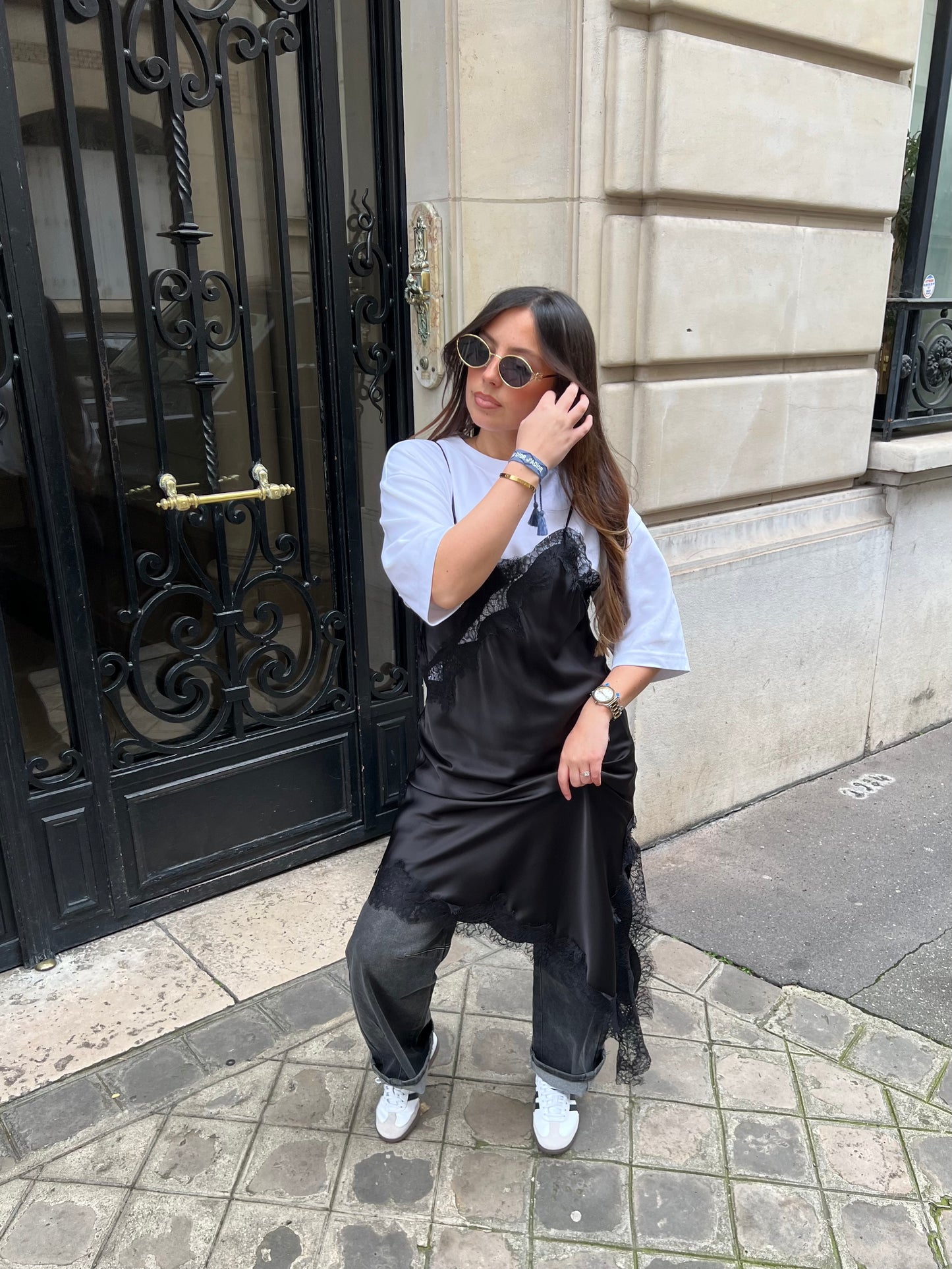 Robe dentelle noire