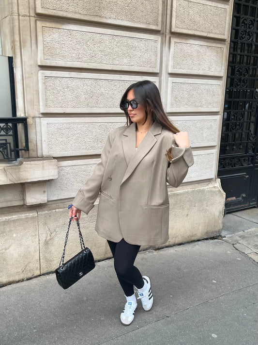 Blazer croisé mocha