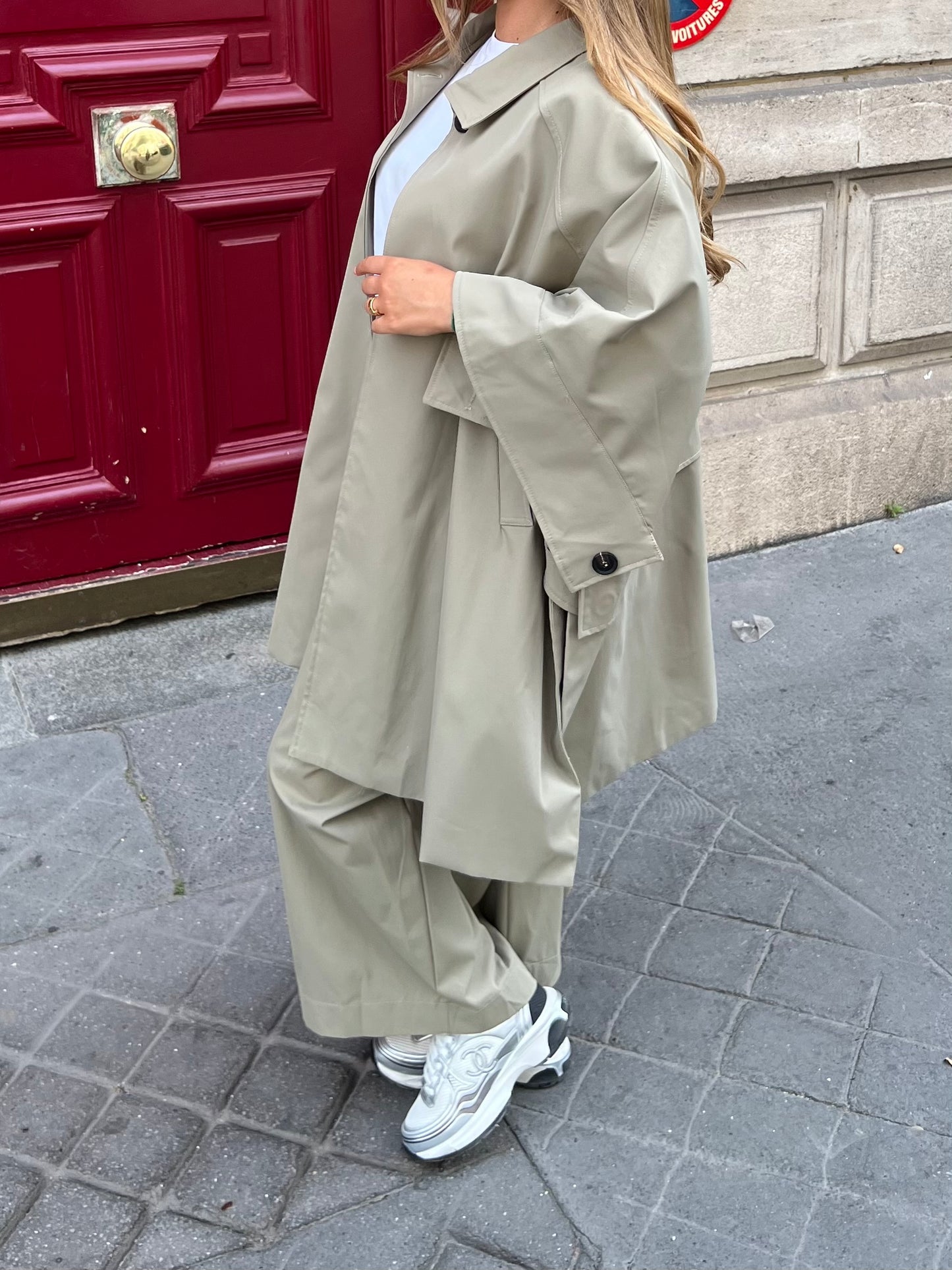Cape oversize tilleul