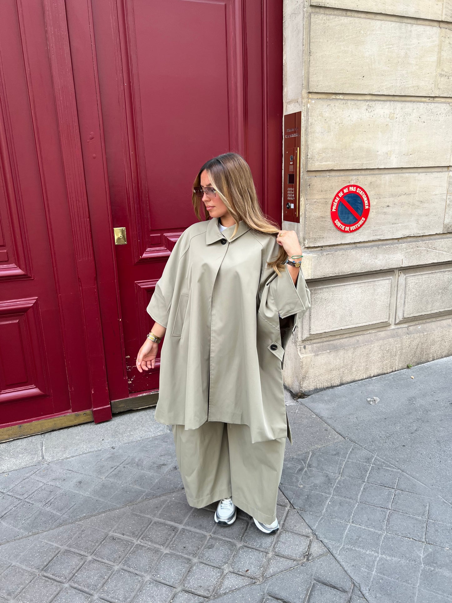 Cape oversize tilleul