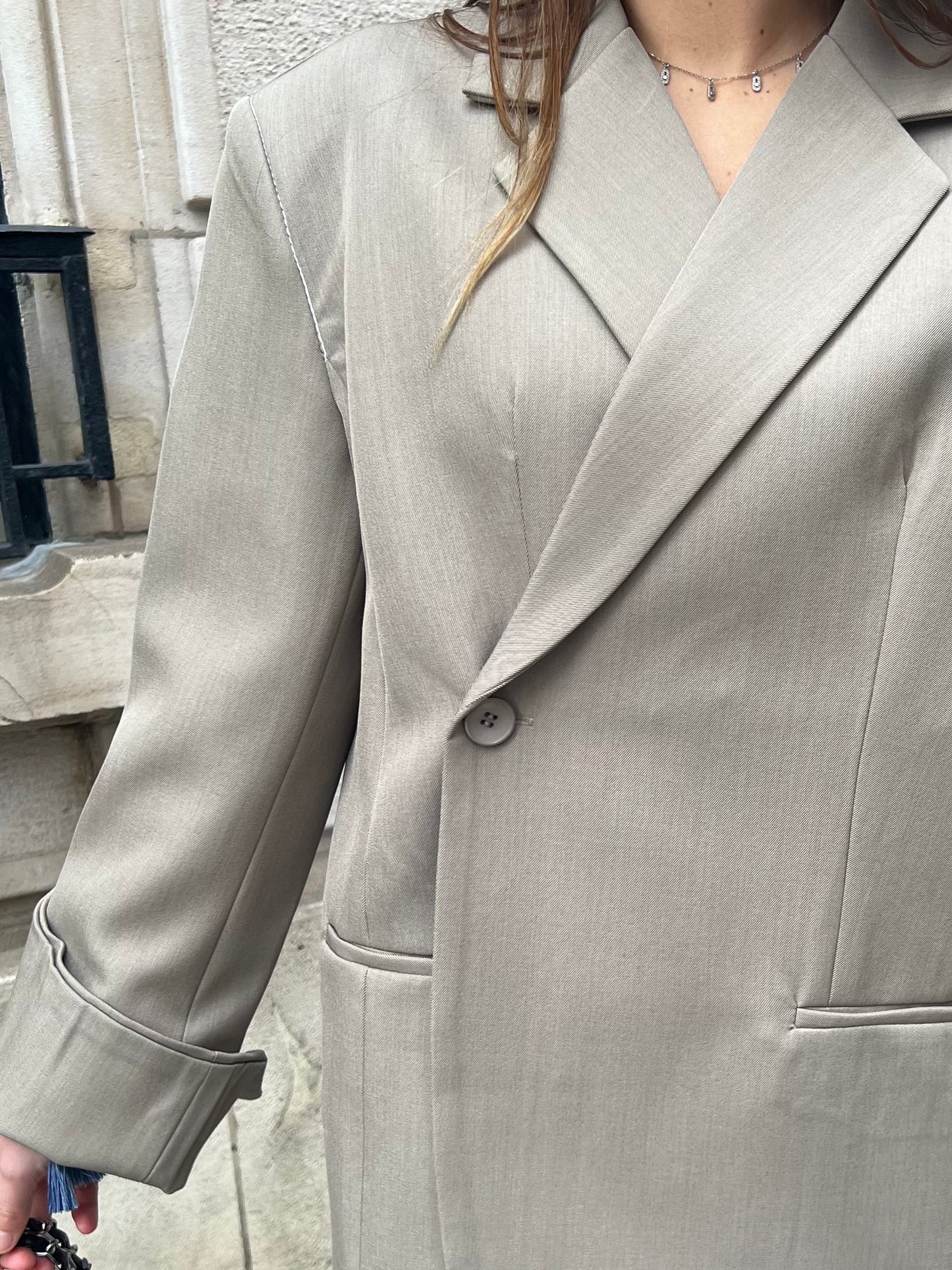 Blazer croisé mocha