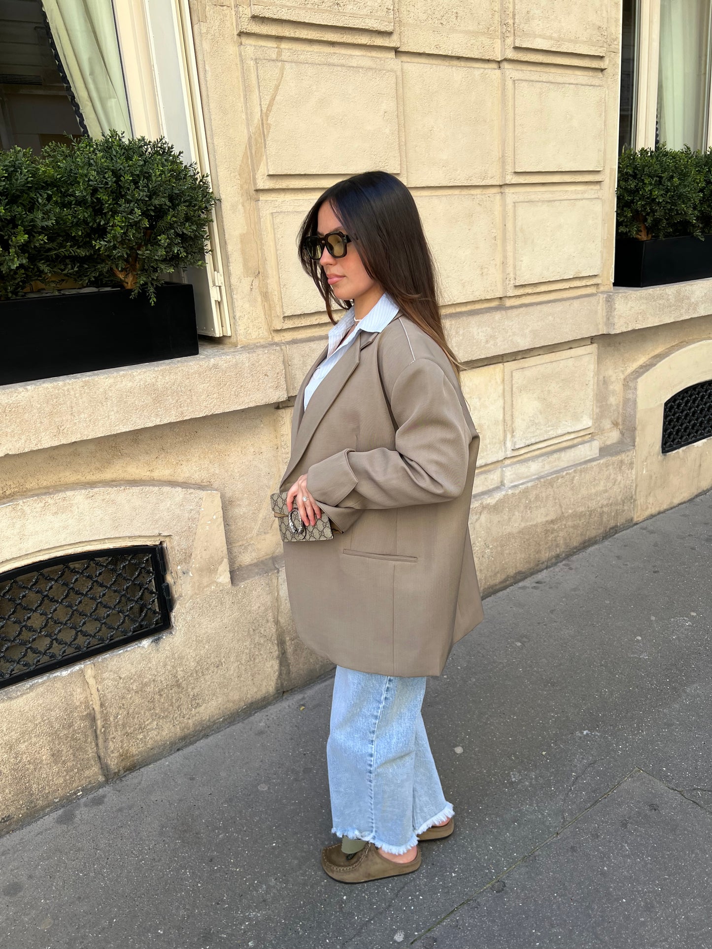 Jean court clair