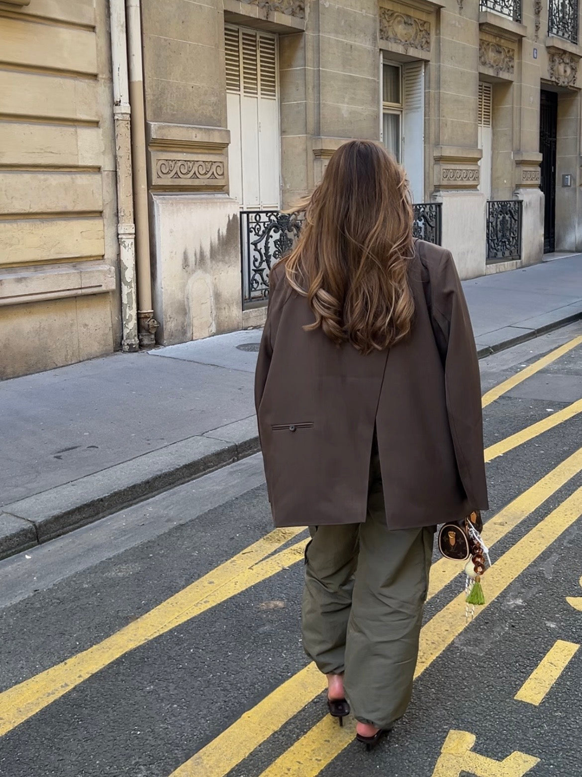 Blazer oversize marron