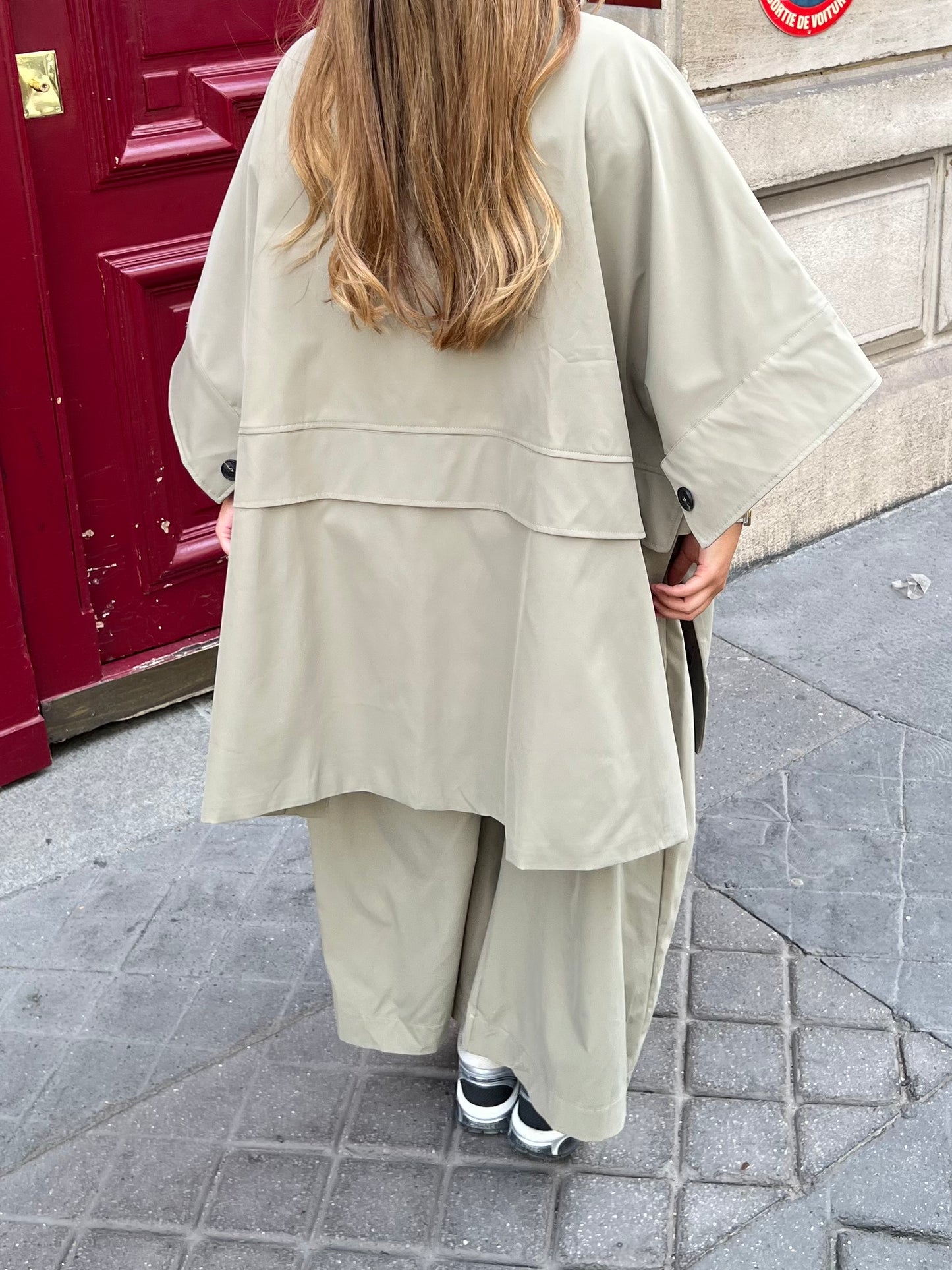 Cape oversize tilleul