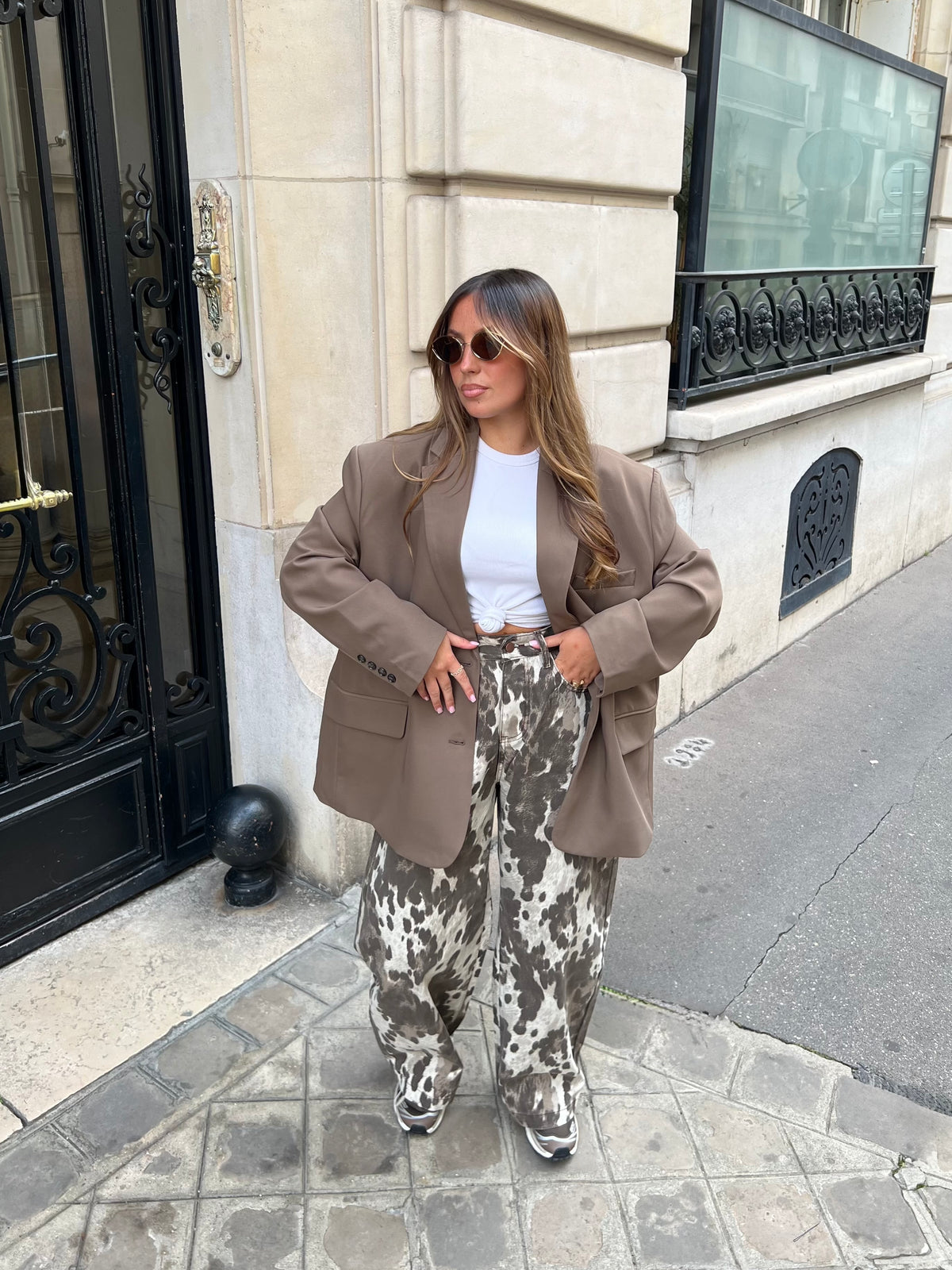 Blazer oversize taupe