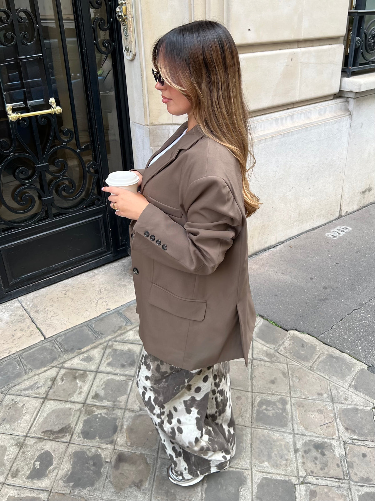 Blazer oversize taupe
